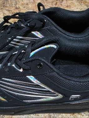 Fila Walk N Sculpt Women's Size 9.5 Black/Silver Athletic Walking Toning Shoes